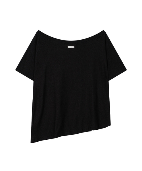UGLY SHADOW(アグリーシャドウ)の「アンバランスボタンショルダートップス(ブラック)(Tシャツ/カットソー・レディース・その他・FREE)」の5枚目の写真