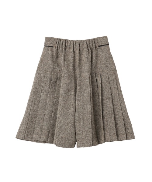 YECCA VECCA（イェッカヴェッカ）の「プリーツMIXキュロットパンツ（その他パンツ・レディース・ブラウン/ブラック・FREE）」の12枚目の写真
