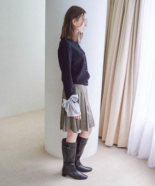 YECCA VECCA（イェッカヴェッカ）の「プリーツMIXキュロットパンツ（その他パンツ・レディース・ブラウン/ブラック・FREE）」の21枚目の写真