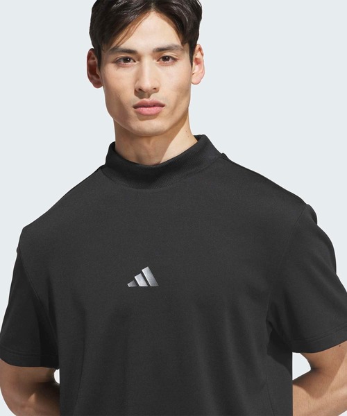 adidas（アディダス）の「メンズ コッドモック半袖ポロシャツ【adidas Golf/アディダスゴルフ】（ポロシャツ・メンズ・ブラック・SMALL/MEDIUM/LARGE/X-LARGE/XX-LARGE/3XL）」の3枚目の写真