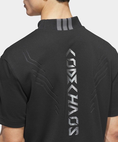 adidas（アディダス）の「メンズ コッドモック半袖ポロシャツ【adidas Golf/アディダスゴルフ】（ポロシャツ・メンズ・ブラック・SMALL/MEDIUM/LARGE/X-LARGE/XX-LARGE/3XL）」の4枚目の写真
