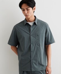 THE SHOP TK | 【接触冷感/洗濯機OK/セットアップ可】ナイロンストレッチ半袖シャツ(シャツ/ブラウス)