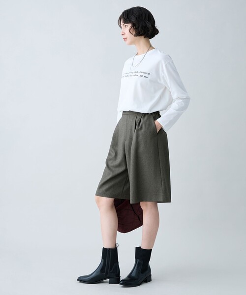 ANY(エニィ)の「ロングスリーブロゴTシャツ(Tシャツ/カットソー・レディース・ダークグリーン系/ベージュ系/ダークブラウン系/ホワイト系・X-LARGE)」の13枚目の写真