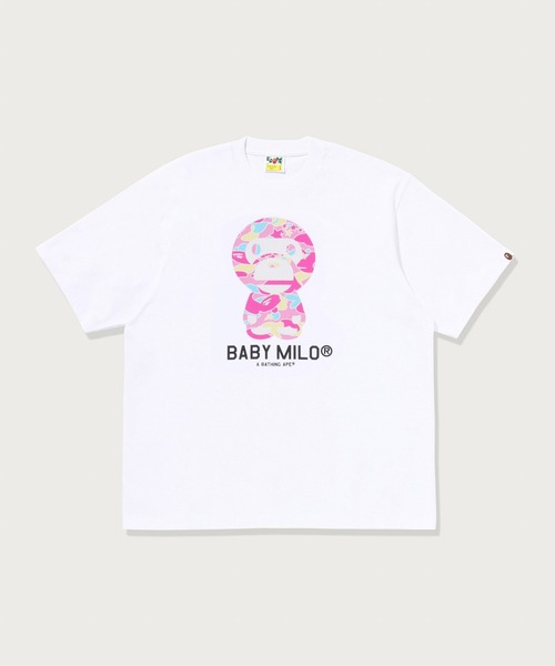 A BATHING APE（アベイシングエイプ）の「STA CAMO BABY MILO RELAXED FIT TEE（Tシャツ/カットソー・メンズ・ホワイト/ブラック/サックスブルー・XX-LARGE/MEDIUM/SMALL/X-LARGE/LARGE）」の2枚目の写真