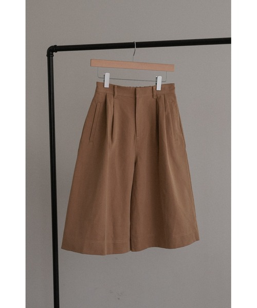tento(テント)の「Wide-Leg Chino Shorts(チノパンツ・レディース・ブラウン/ベージュ/ブラック・36/38)」の16枚目の写真