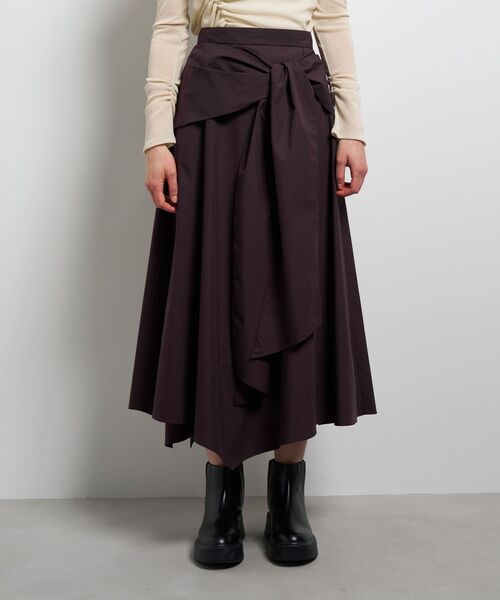 LANVIN en Bleu(ランバンオンブルー)の「タイプライター2WAYスカート(スカート・レディース・チャコールグレー/ブラック/ボルドー・36/38)」の10枚目の写真