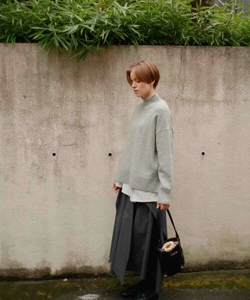 LANVIN en Bleu(ランバンオンブルー)の「タイプライター2WAYスカート(スカート・レディース・チャコールグレー/ブラック/ボルドー・36/38)」の16枚目の写真