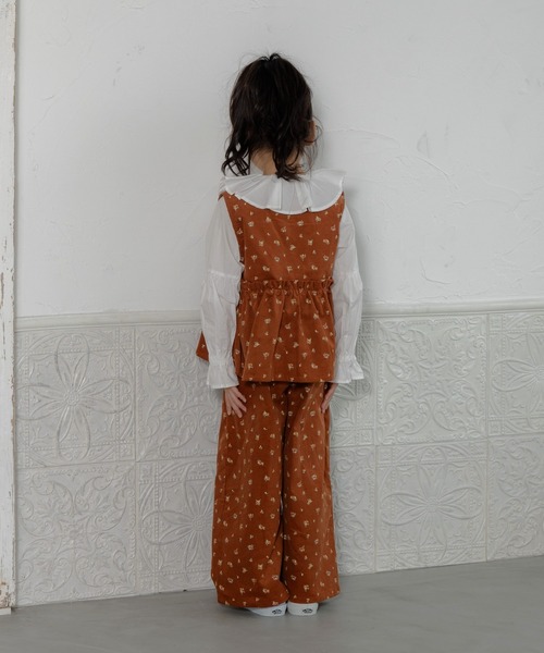 MAKE YOUR DAY(メイクユアデイ)の「ビッグフリルカラーブラウス■80~140cm(シャツ/ブラウス・キッズ・レッド/オフホワイト・120/130/140/110/80/100/90)」の11枚目の写真
