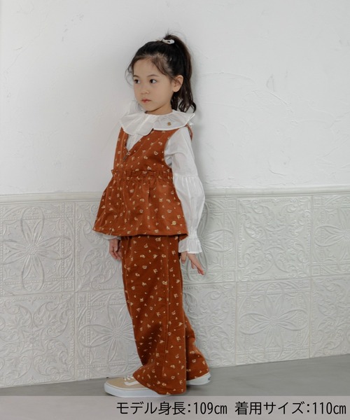 MAKE YOUR DAY(メイクユアデイ)の「ビッグフリルカラーブラウス■80~140cm(シャツ/ブラウス・キッズ・レッド/オフホワイト・120/130/140/110/80/100/90)」の12枚目の写真