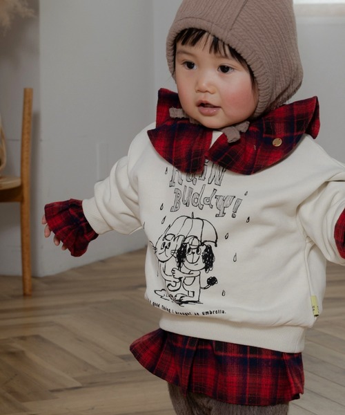 MAKE YOUR DAY(メイクユアデイ)の「ビッグフリルカラーブラウス■80~140cm(シャツ/ブラウス・キッズ・レッド/オフホワイト・120/130/140/110/80/100/90)」の20枚目の写真