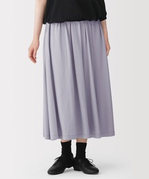 婦人 なめらか天竺編みギャザースカート
