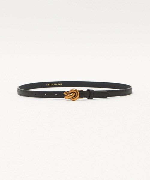 UNITED ARROWS(ユナイテッドアローズ)の「ノット バックル ベルト(ベルト・レディース・ブラック・FREE)」の3枚目の写真
