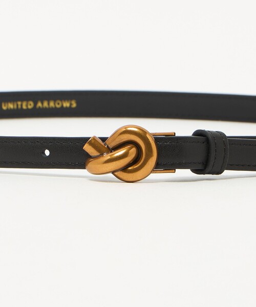 UNITED ARROWS(ユナイテッドアローズ)の「ノット バックル ベルト(ベルト・レディース・ブラック・FREE)」の4枚目の写真