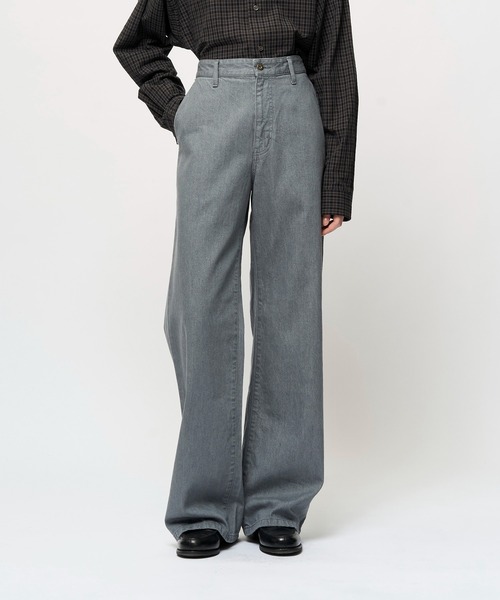 Juha(ユハ)の「FORMED WIDE DENIM(SUMMER)(デニムパンツ・メンズ・インディゴブルー/グレー/ホワイト/ブラック・4/3/2)」の3枚目の写真