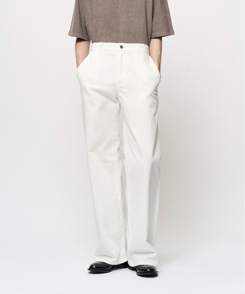 Juha(ユハ)の「FORMED WIDE DENIM(SUMMER)(デニムパンツ・メンズ・インディゴブルー/グレー/ホワイト/ブラック・4/3/2)」の1枚目の写真