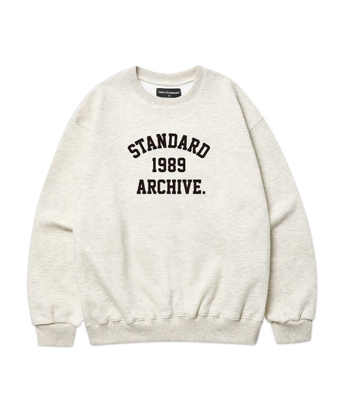 1989STANDARD(1989スタンダード)の「STANDARD ARCH スウェット (STMSTD-0254)(スウェット・メンズ・ライトグレー/バーガンディー/オートミール/ダークグレー/ブラック/ネイビー・MEDIUM/LARGE/X-LARGE)」の4枚目の写真