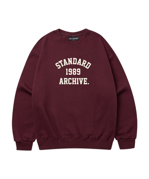 1989STANDARD(1989スタンダード)の「STANDARD ARCH スウェット (STMSTD-0254)(スウェット・メンズ・ライトグレー/バーガンディー/オートミール/ダークグレー/ブラック/ネイビー・MEDIUM/LARGE/X-LARGE)」の6枚目の写真