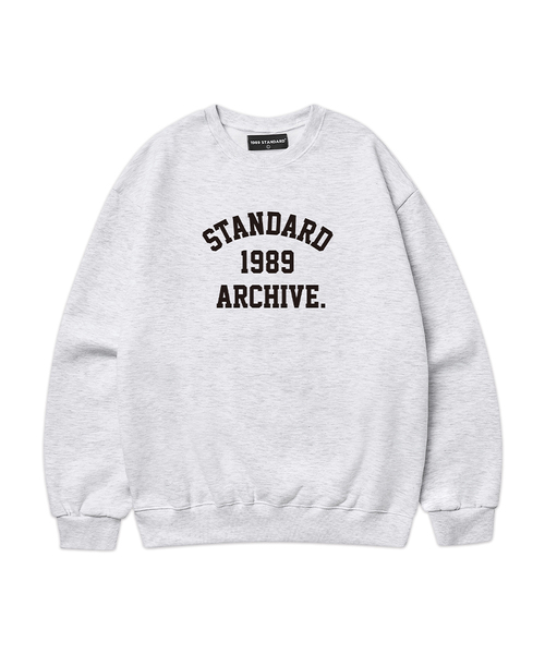 1989STANDARD(1989スタンダード)の「STANDARD ARCH スウェット (STMSTD-0254)(スウェット・メンズ・ライトグレー/バーガンディー/オートミール/ダークグレー/ブラック/ネイビー・MEDIUM/LARGE/X-LARGE)」の2枚目の写真