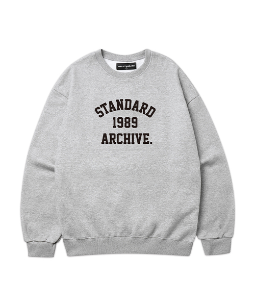 1989STANDARD(1989スタンダード)の「STANDARD ARCH スウェット (STMSTD-0254)(スウェット・メンズ・ライトグレー/バーガンディー/オートミール/ダークグレー/ブラック/ネイビー・MEDIUM/LARGE/X-LARGE)」の3枚目の写真