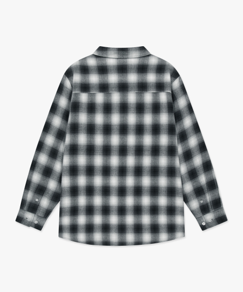 LMCの「LABEL POINT FLANNEL CHECK SHIRT black（シャツ/ブラウス・レディース・その他・SMALL/LARGE/MEDIUM）」の2枚目の写真