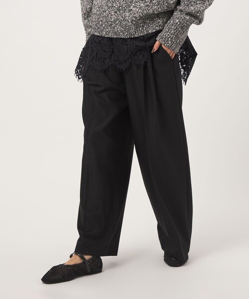 green label relaxing（グリーンレーベルリラクシング）の「［size SHORT/TALLあり］キモウ ニーハイワイドパンツ（その他パンツ・レディース・ブラック/グレー/ネイビー/ナチュラル/その他1/その他2・SHORT/40/42/TALL/34/36/38/44）」の7枚目の写真
