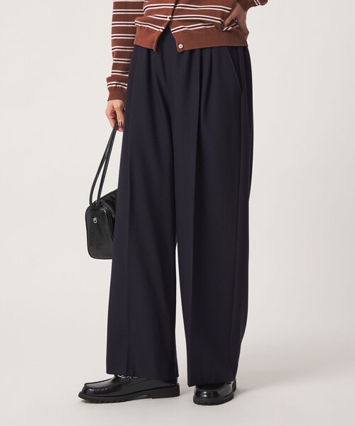 green label relaxing（グリーンレーベルリラクシング）の「［size SHORT/TALLあり］キモウ ニーハイワイドパンツ（その他パンツ・レディース・ブラック/グレー/ネイビー/ナチュラル/その他1/その他2・SHORT/40/42/TALL/34/36/38/44）」の18枚目の写真