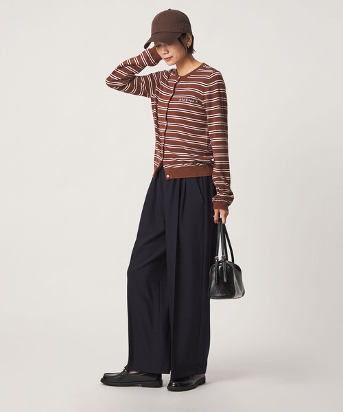 green label relaxing（グリーンレーベルリラクシング）の「［size SHORT/TALLあり］キモウ ニーハイワイドパンツ（その他パンツ・レディース・ブラック/グレー/ネイビー/ナチュラル/その他1/その他2・SHORT/40/42/TALL/34/36/38/44）」の19枚目の写真