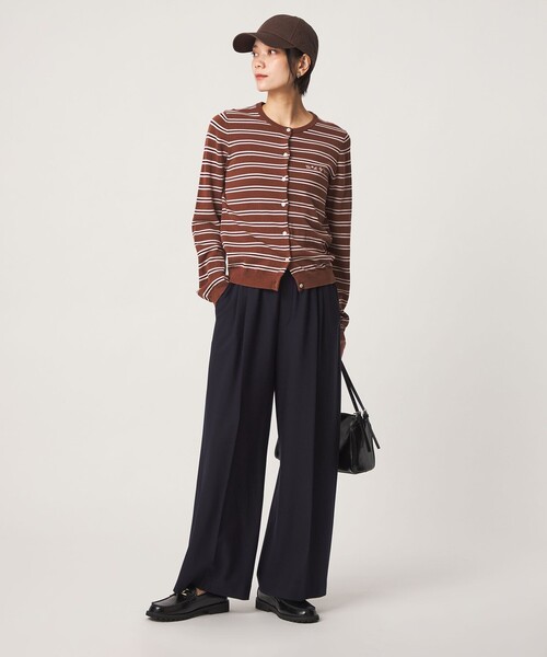 green label relaxing（グリーンレーベルリラクシング）の「［size SHORT/TALLあり］キモウ ニーハイワイドパンツ（その他パンツ・レディース・ブラック/グレー/ネイビー/ナチュラル/その他1/その他2・SHORT/40/42/TALL/34/36/38/44）」の20枚目の写真