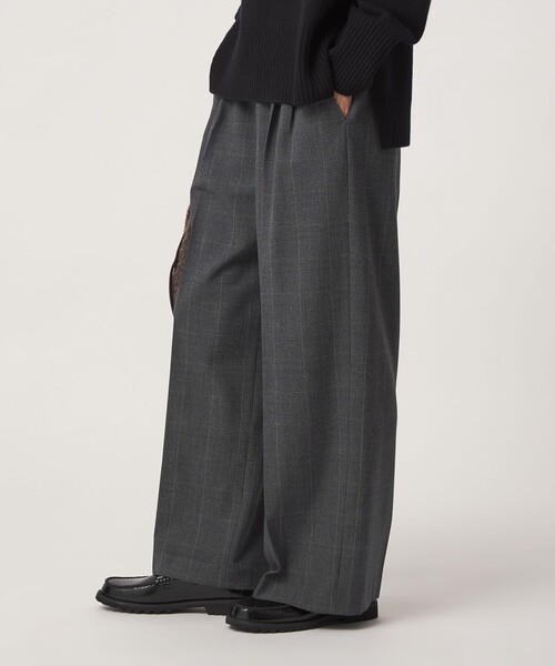 green label relaxing（グリーンレーベルリラクシング）の「［size SHORT/TALLあり］キモウ ニーハイワイドパンツ（その他パンツ・レディース・ブラック/グレー/ネイビー/ナチュラル/その他1/その他2・SHORT/40/42/TALL/34/36/38/44）」の22枚目の写真