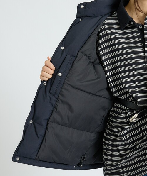 +phenix(プラスフェニックス)の「【+phenix / プラスフェニックス】SNAP DOWN JACKET / スナップダウンジャケット/ WINDSTOPPER プロダクト by GORE TEX LABS(ダウンジャケット/コート・メンズ・ネイビー/ブラック・L/M)」の9枚目の写真