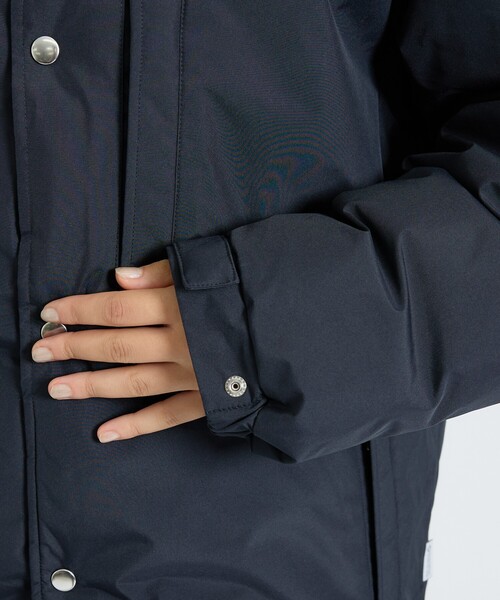 +phenix(プラスフェニックス)の「【+phenix / プラスフェニックス】SNAP DOWN JACKET / スナップダウンジャケット/ WINDSTOPPER プロダクト by GORE TEX LABS(ダウンジャケット/コート・メンズ・ネイビー/ブラック・L/M)」の11枚目の写真
