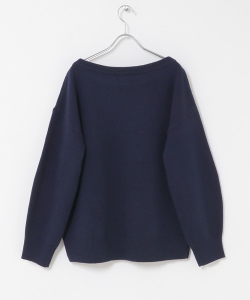 URBAN RESEARCH ROSSO WOMEN(アーバンリサーチ ロッソ)の「カシミヤシルクブレンドボートネックニット(ニット/セーター・レディース・ネイビー/オフホワイト/ピンク/イエロー/ブルー系その他・FREE)」の19枚目の写真