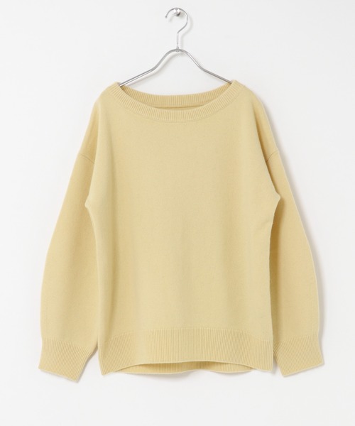 URBAN RESEARCH ROSSO WOMEN(アーバンリサーチ ロッソ)の「カシミヤシルクブレンドボートネックニット(ニット/セーター・レディース・ネイビー/オフホワイト/ピンク/イエロー/ブルー系その他・FREE)」の10枚目の写真