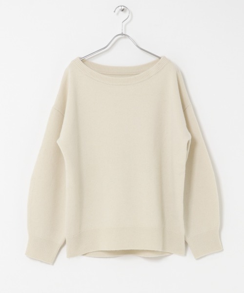 URBAN RESEARCH ROSSO WOMEN(アーバンリサーチ ロッソ)の「カシミヤシルクブレンドボートネックニット(ニット/セーター・レディース・ネイビー/オフホワイト/ピンク/イエロー/ブルー系その他・FREE)」の14枚目の写真