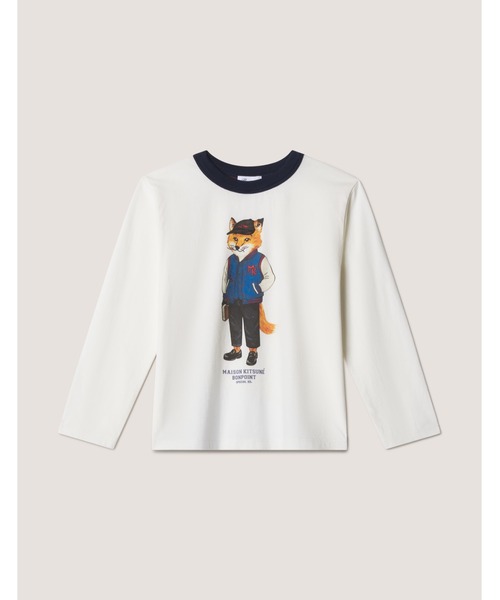 【コラボ商品】Bonpoint MAISON KITSUNÉ Tシャツ 12A T-SHIRT MAISON KITSUNE X BONPOINT（Tシャツ/カットソー）｜Maison