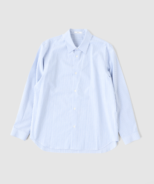 EDIFICE(エディフィス)の「ATON(エイトン) WASHER BROAD STANDARD SHIRT(シャツ/ブラウス・メンズ・ブルー系その他・4/6)」の1枚目の写真