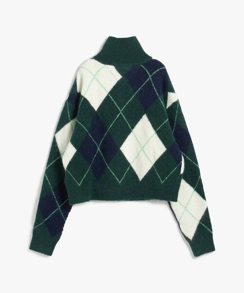 tommy jeans(トミー ジーンズ)の「アーガイルチェックジップセーター(ニット/セーター・レディース・グリーン系/パープル系その他3・MEDIUM/X-SMALL/SMALL)」の11枚目の写真