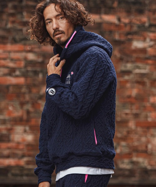 felkod(フィルコッド)の「mpa4254- Muta ACANTHUS Hooded Quilted Hoodie フーデッドパーカー(F26F020)(パーカー・メンズ・ネイビー/ブラック/グレー・XL/L/M/S)」の5枚目の写真