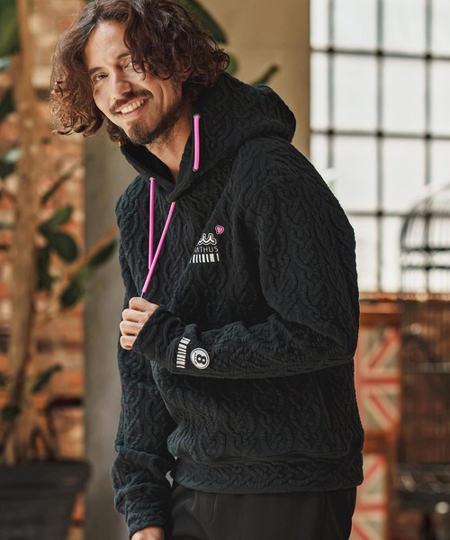 felkod(フィルコッド)の「mpa4254- Muta ACANTHUS Hooded Quilted Hoodie フーデッドパーカー(F26F020)(パーカー・メンズ・ネイビー/ブラック/グレー・XL/L/M/S)」の18枚目の写真