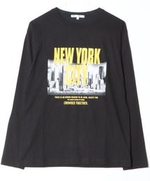 フォトプリント ロンT Tシャツ 長袖 カットソー　PRIMAL POINT