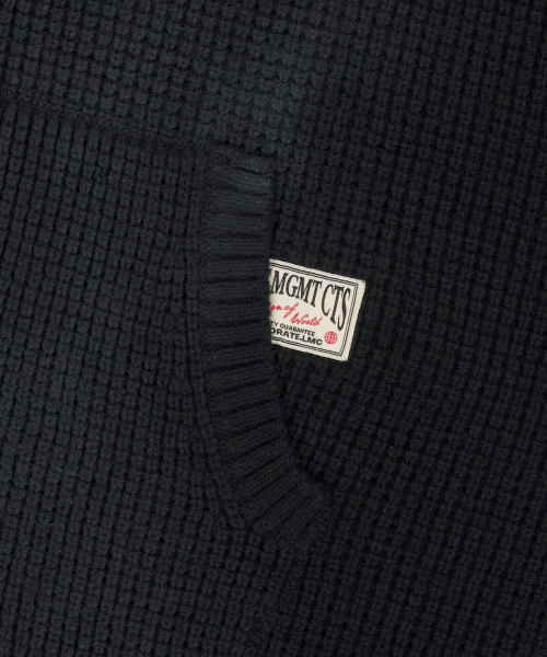 LMCの「SPRAY DYED WAFFLE KNIT ZIP-UP black(パーカー・レディース・その他・SMALL/MEDIUM/LARGE)」の7枚目の写真