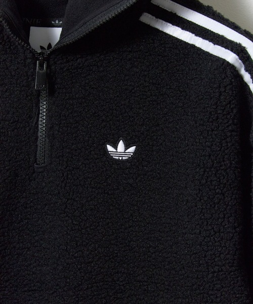 adidas(アディダス)の「adidas/アディダス ADIDAS×JENNIE ORI HOODED FLE JKT フリース パーカー ジャケット スウェット トレーナー ハーフジップ ニット ネームプレート スポーツ カジュアル 2026年秋冬 秋服 冬服(ブルゾン・レディース・ブラック/ベージュ・S/M/L)」の15枚目の写真