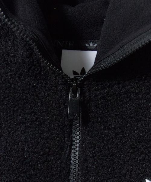 adidas(アディダス)の「adidas/アディダス ADIDAS×JENNIE ORI HOODED FLE JKT フリース パーカー ジャケット スウェット トレーナー ハーフジップ ニット ネームプレート スポーツ カジュアル 2026年秋冬 秋服 冬服(ブルゾン・レディース・ブラック/ベージュ・S/M/L)」の14枚目の写真