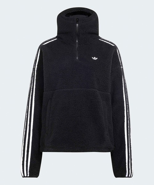 adidas(アディダス)の「adidas/アディダス ADIDAS×JENNIE ORI HOODED FLE JKT フリース パーカー ジャケット スウェット トレーナー ハーフジップ ニット ネームプレート スポーツ カジュアル 2026年秋冬 秋服 冬服(ブルゾン・レディース・ブラック/ベージュ・S/M/L)」の21枚目の写真
