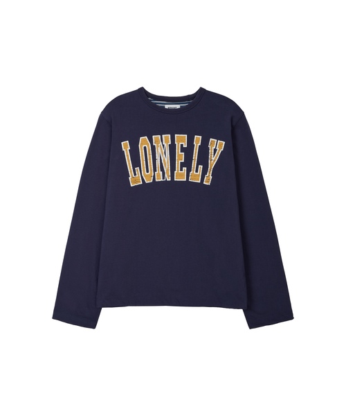 NOHANT(ノアン)の「LONELY/LOVELY リバーシブルロングスリーブTシャツ ネイビー(Tシャツ/カットソー・レディース・ネイビー・SMALL/MEDIUM/LARGE)」の1枚目の写真