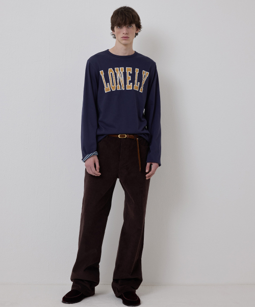 NOHANT(ノアン)の「LONELY/LOVELY リバーシブルロングスリーブTシャツ ネイビー(Tシャツ/カットソー・レディース・ネイビー・SMALL/MEDIUM/LARGE)」の2枚目の写真