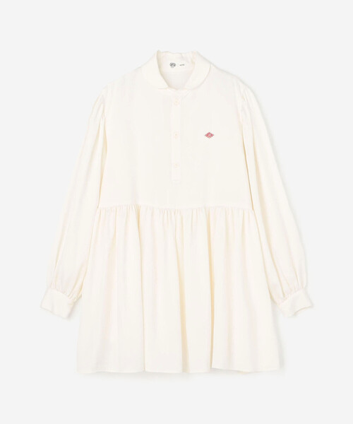 DANTON(ダントン)の「DANTON × eunoia | ツイル 丸襟シャツ WOMEN(シャツ/ブラウス・レディース・ブラック/オフホワイト・F)」の8枚目の写真