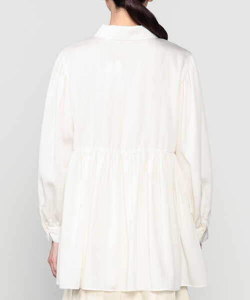 DANTON(ダントン)の「DANTON × eunoia | ツイル 丸襟シャツ WOMEN(シャツ/ブラウス・レディース・ブラック/オフホワイト・F)」の7枚目の写真