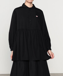 DANTON × eunoia | ツイル 丸襟シャツ WOMEN