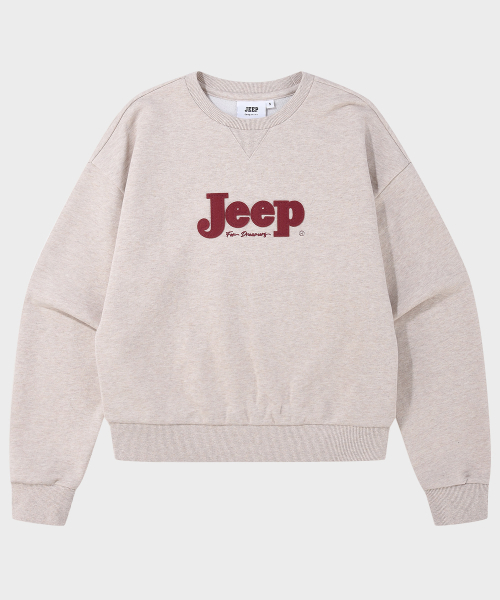 JEEP（ジープ）の「WOMEN セリフビッグロゴ スウェット (JR5TSF844MB)（スウェット・レディース・その他・LARGE/MEDIUM/SMALL/X-LARGE）」の2枚目の写真